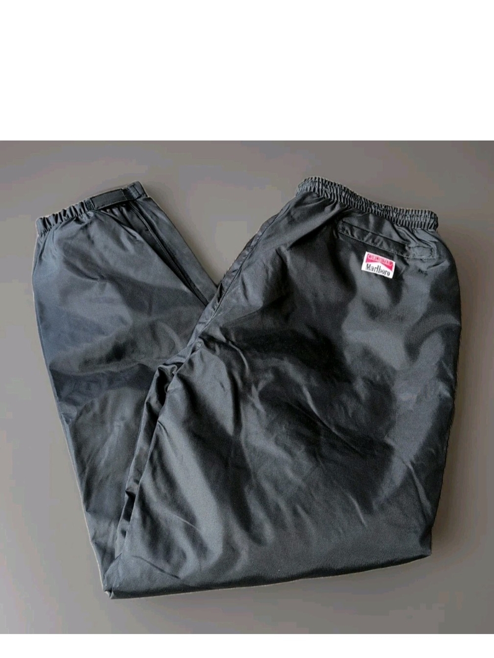 Marlboro Pants Mens Extra Large Unlimited Fleece Lined Nylon Cinched Track Gorp